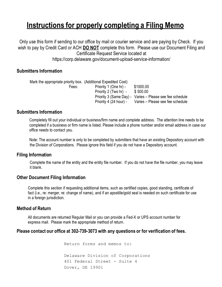Delaware apostille: official submission instructions